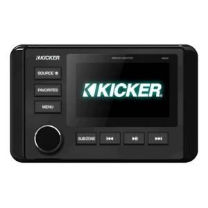 KICKER KMC4 морски медиен център с Bluetooth и усилвател